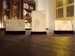 Lithophane candle chandelier 