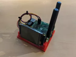 MMDVM (Dual-) Hat with 2.4" Nextion Display Stand