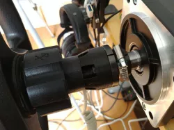 Modular Thrustmaster wheel mount with cable