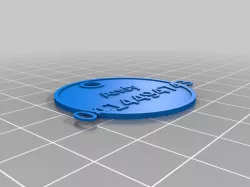 My CuAndystomized Round Dog Tags 2