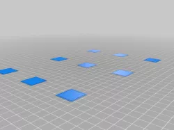 My Customized Bed LevelQidi X-Plus Bed Levelinging Calibration Test Object (Parametric)