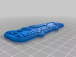 My Customized Multiline Tag or KeychainHausschild