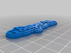 My Customized MultilineSuperTü Tag or Keychain