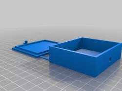 My Customized Parametric Flex-Hinge Box With Latch for OpenSCAD