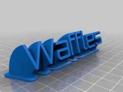My Customized Sweeping nameWafflesplate