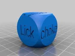 My Customized Text Dicepinky2