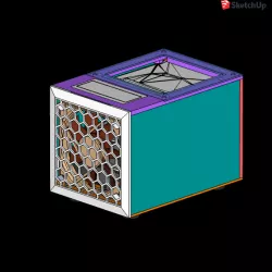 Odroid H2 2-bays NAS - horizontal HDD