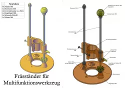 Router Stand for Proxxon Micromot