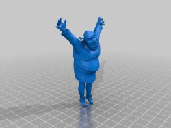 Shrek nailed to something - Wargaming Terrain piece