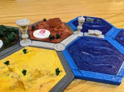 Star Trek themed Catan Pieces - for 3D printed board