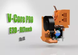 V-Core pro E3D V6 BLTouch carriage by DL