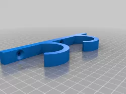 Wall or Ceiling Mount Rod holder (2 Hooks) REMIX