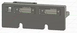 XT60 + JST 2 pin connector dual port mount for MK3s
