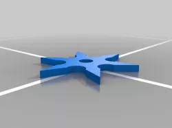6 sided ninja star