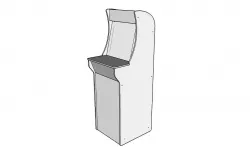 Arcade1up modified 1st Gen Housing - Incorporated Riser