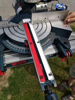 Bosch GCM 8S Mitre Saw 45deg Cutting Support