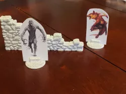 Cardstock Holder for Miniatures