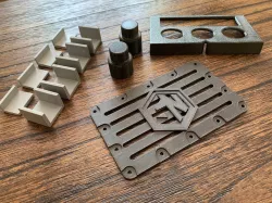 Compact Dust Collection Workbench - Printed Parts
