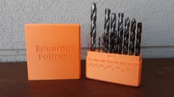 Customizable personalizable drill bit case