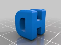 Customized Two Word Sculpture - DH