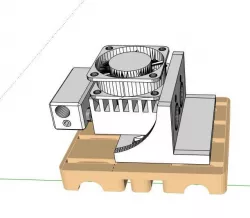 Cyclops Chimera Hotend support for aGraber 30i
