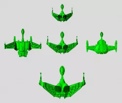 FASA Bird of Prey and Derivatives: Star Trek starship parts kit expansion #5