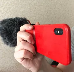 iPhone X Case with Microphone Mount