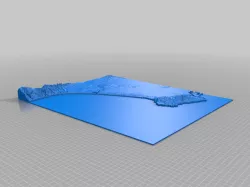 LA Topographic Map