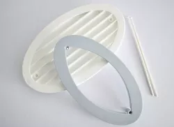Lüftungsgitter oval - für Zapf Garagen