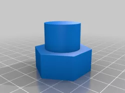 My Customized Bolt Blank for Cutting in CAD