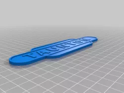 My Customized Embossed Station Sign