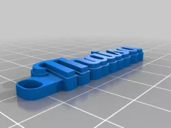 My Customized Multiline Tag or Keychain