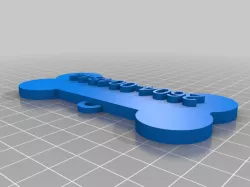 My Customized Pet Dog Tag bone shaped (Lengthened)