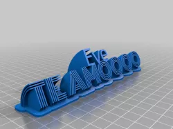 My Customized Sweeping Name Plate – 2 Lines 2 Fonts (remix)