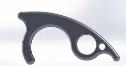 No-touch door hook / button pusher