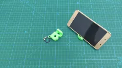Phone holder Letter  Keychain