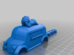 Piggy Food Truck Hotwheels and Gaslands