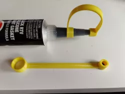 Reusable TPU cap for silicone adhesive tube