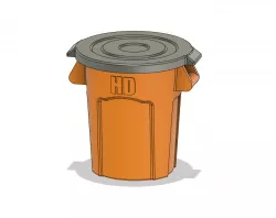 Scale Trash Can