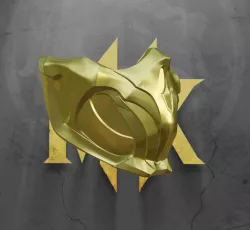 Scorpion's Gold Demon MK11 Mask