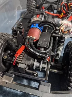 Scx10 ii Servo and Servo Winch Mount for Forward Trans Flip