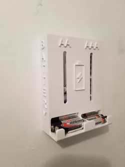 SINGLE OR DUAL BATTERY DISPENSER AA & AAA WALL MOUNT