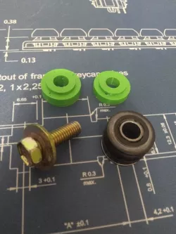 Toyota Corolla E12 shift basket bushings