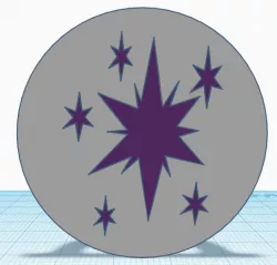 Twilight Sparkle Cutie Mark Neckerchief Slide