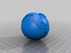 Two Inch Hollow Earth Globe