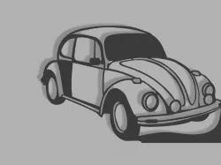 VW beetle stencil