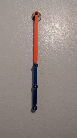 Wall mounted double pendulum