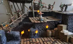 wooden Platform skeleton for tabletop games and dnd (video)