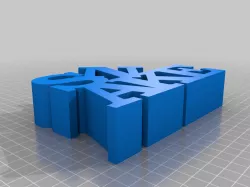 WORD Sculpture SNAKE