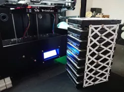 8x 3.5" Hard Drive Tower Stack / Mount